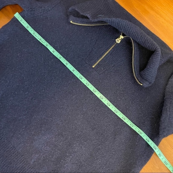 J.Crew Half Zip Wool Blend Sweater - Picture 4 of 8